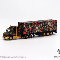 Mini GT 1:64 Mijo Exclusive Western Star 49X with 40 Ft Container Day Of The Dead “Dias De Los Muertos” 2022 Limited Edition