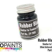 ZeroPaints UK - Rubber Black Paint 30ml - Similar to Tamiya XF-85