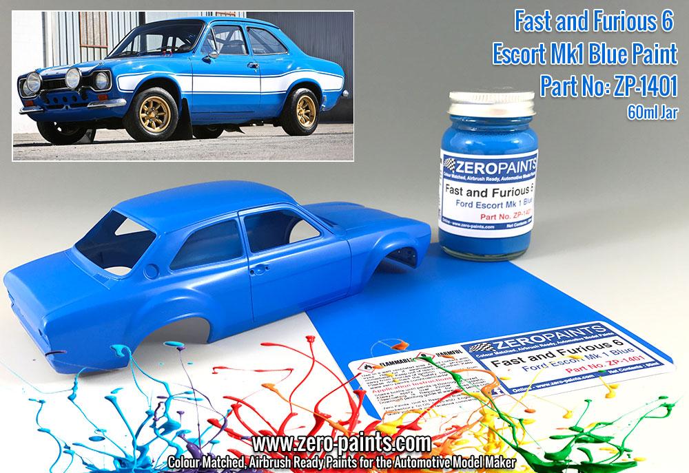 ZeroPaints UK - Fast and Furious 6 Ford Escort Mk 1 Blue Paint 60ml