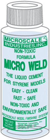 Micro Weld - Liquid cement for styrene plastic models